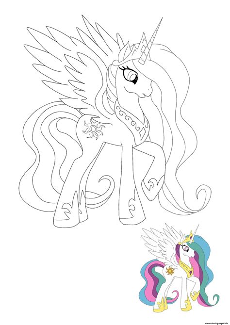 Princess Celestia Printable Picture