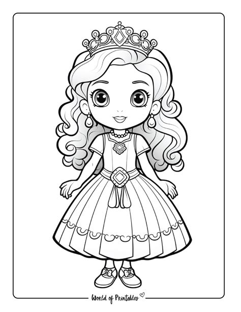 princess coloring pages 3