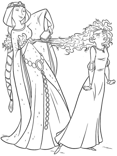 Princess Merida coloring page