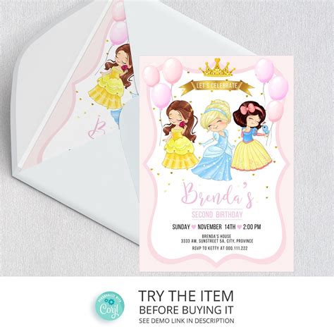 Princess Party Decoration Templates