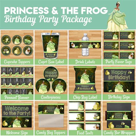 Princess Party Favor Templates