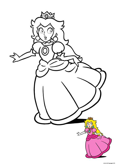 Princess Peach's Castle Coloring Page