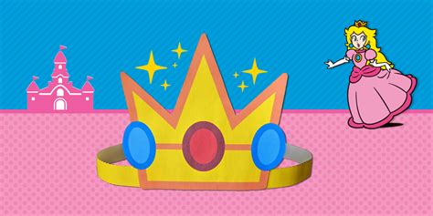 Princess Peach wearing her iconic crown