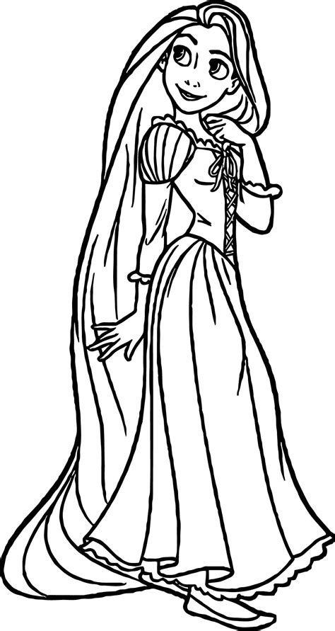 Princess Rapunzel coloring page