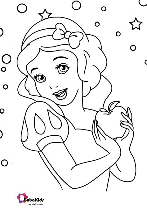 Princess Snow White Coloring Page