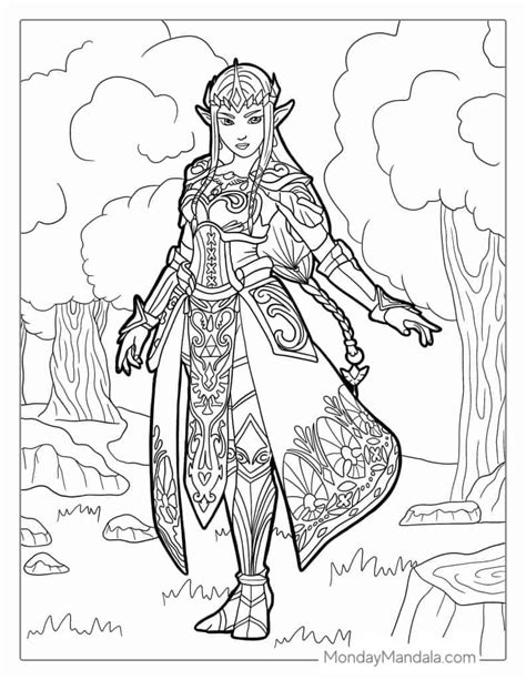 Princess Zelda Coloring Pages