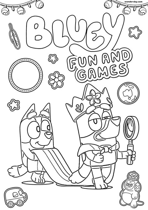 Print and Color Bluey