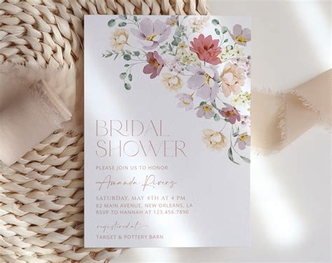 Print Bridal Shower Invitations