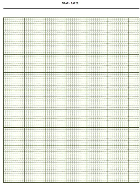 Printing graph paper from Excel