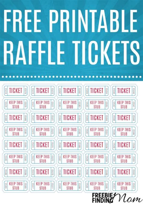 Printing your customized raffle tickets