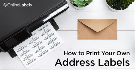 Print Your Own Address Labels