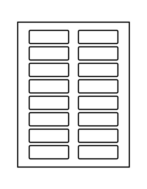 printable 1x3 label template