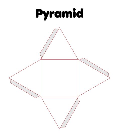 Printable 3D Pyramid Template Steps