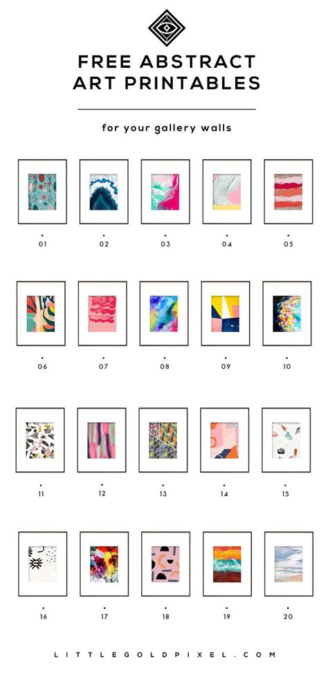 Printable abstract art