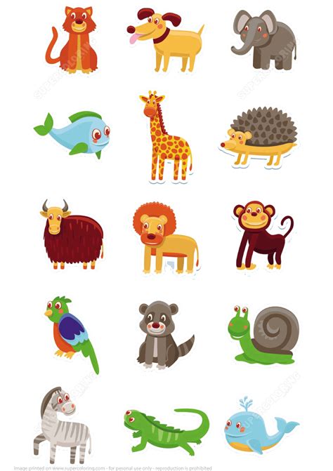 Animal printable pictures