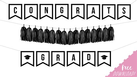 Printable Banner Templates for Graduation