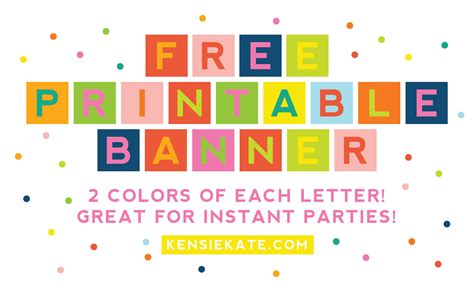 Printable Banner Templates for Microsoft Word