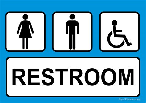 Printable Bathroom Signs