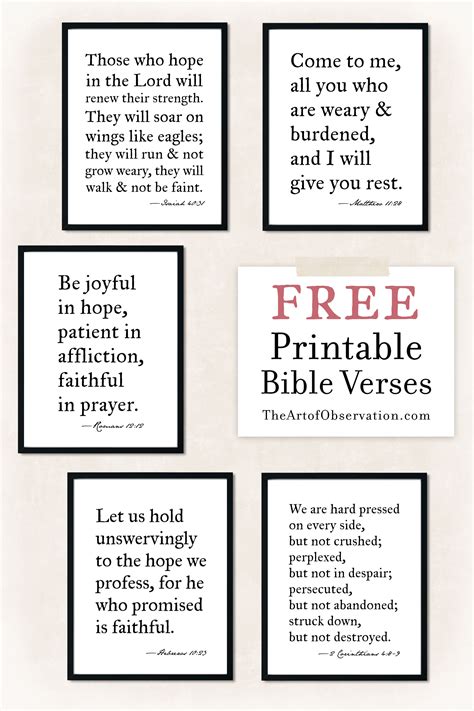 Printable Bible Verse Wall Art