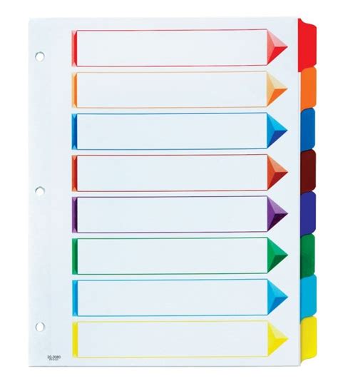 Printable Binder Tabs 9