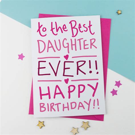 Printable birthday card ideas for daughters