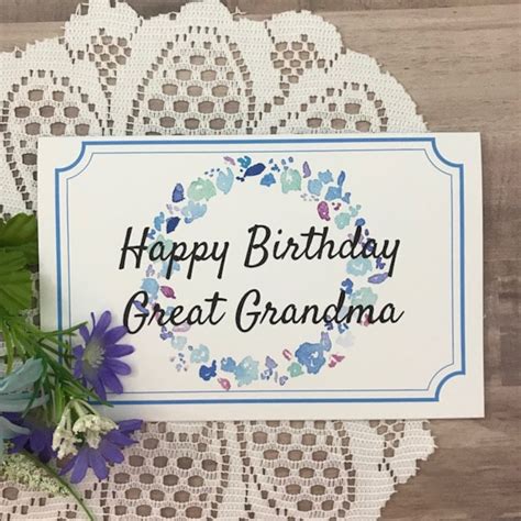 Personalized Birthday Card for Grandma