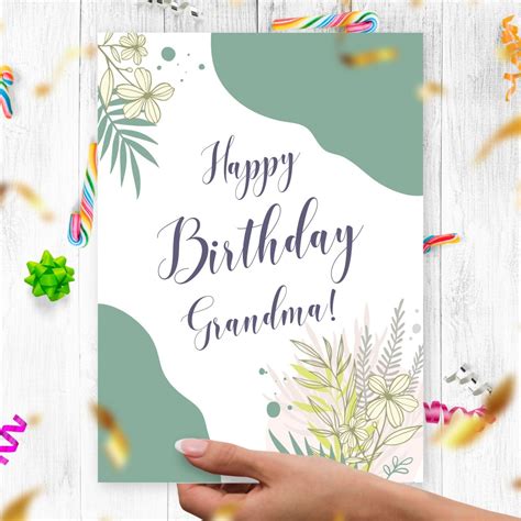 Photo Birthday Card for Grandma