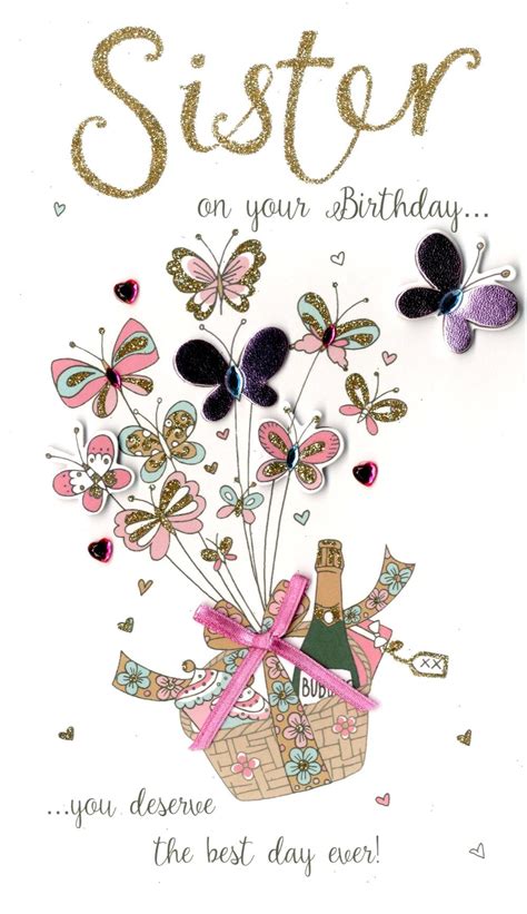 Printable Birthday Greeting Cards for Sister