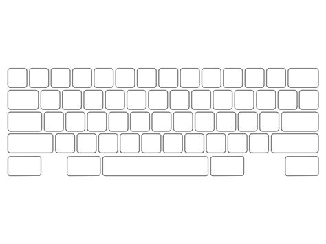 Printable Blank Keyboard Template