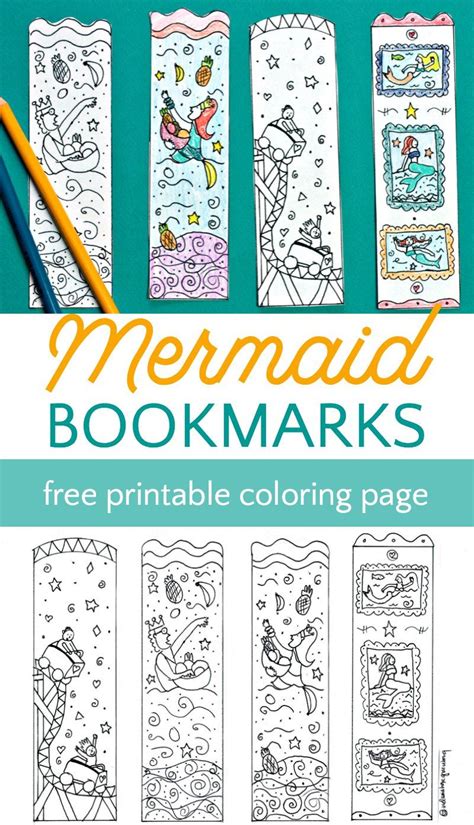 Printable bookmarks with various designs