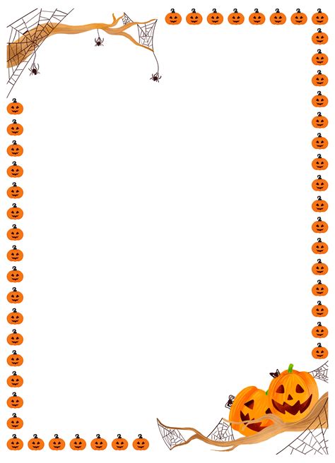 Printable Border Templates for Halloween