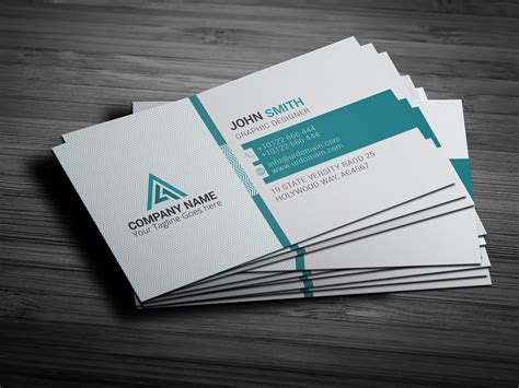 Printable business card template