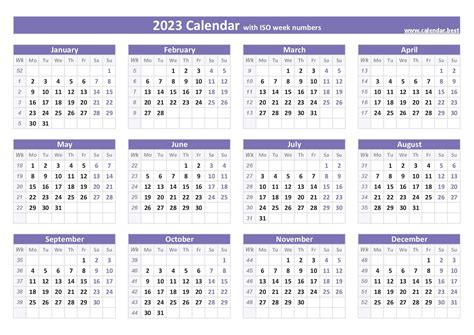 Printable Calendar 2023 Free