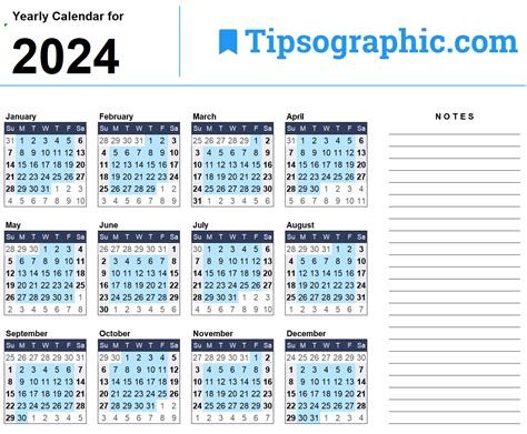 Printable Calendar 2024 Excel