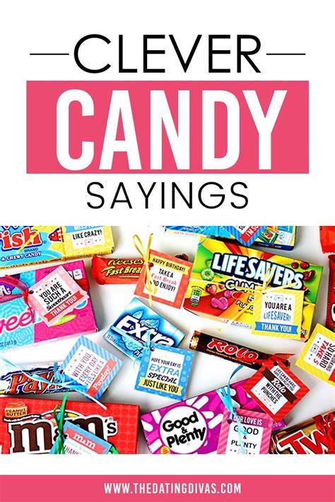 Printable candy sayings are a fun and creative way to show appreciation