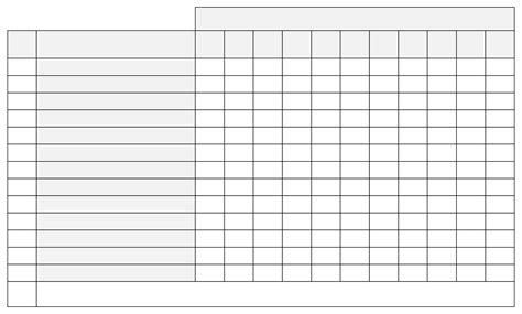 Printable Chart Templates