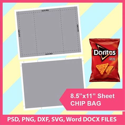 printable chip bag template free download