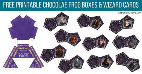 Printable Chocolate Frog Cards