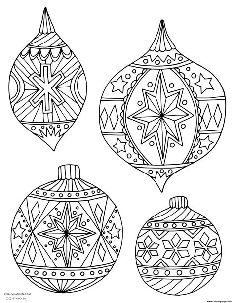 Printable Christmas ornaments for adults