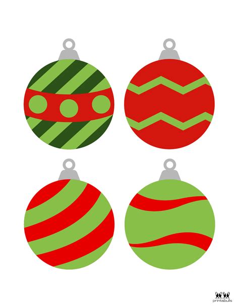 Printable Christmas ornaments to make