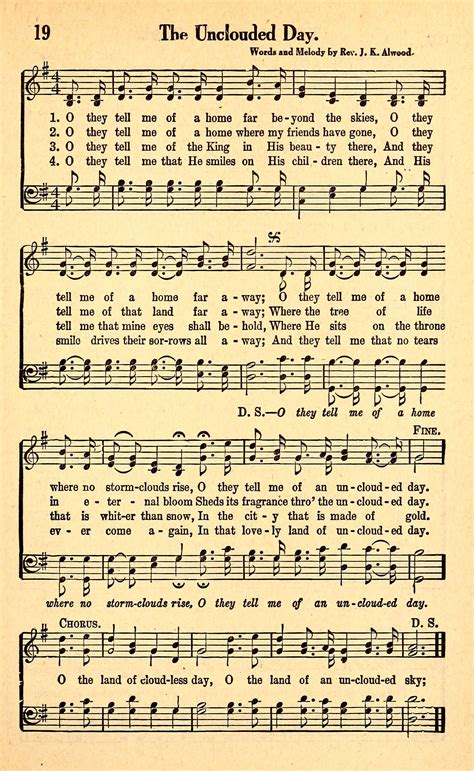 Printable Church Hymns for Worship