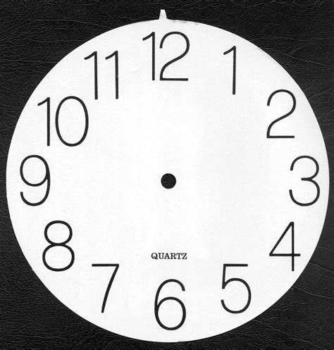 Printable Clock Face Templates for Adults