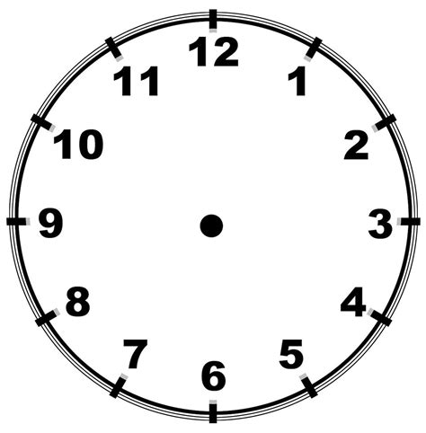 Printable Clock Face Templates for Teaching