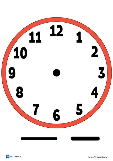 Printable clock faces for kids