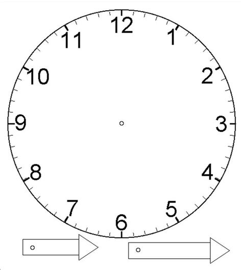 Printable clock templates for teaching