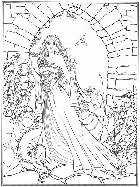 Fantasy Creature Coloring Page