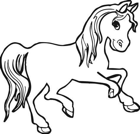 Printable coloring pages of horses for kids to print