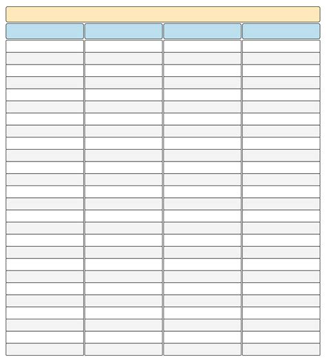 Printable columns in Excel