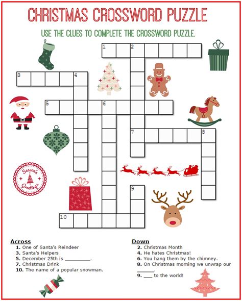 Printable crossword games for kids