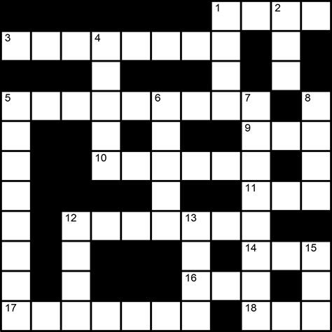 Printable Crossword Puzzles for Beginners